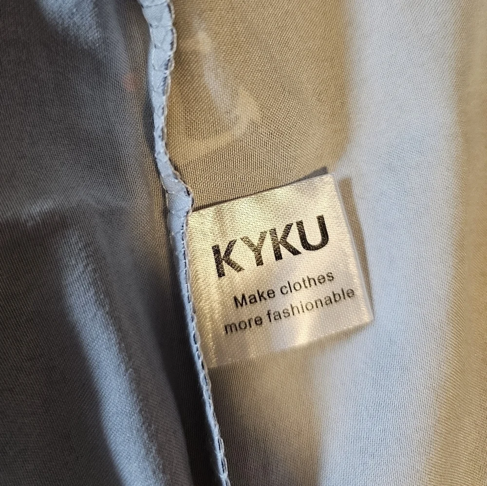 KYKU Men's Button Down Short Sleeve Shirt, One Pocket | Navy with White Anchors